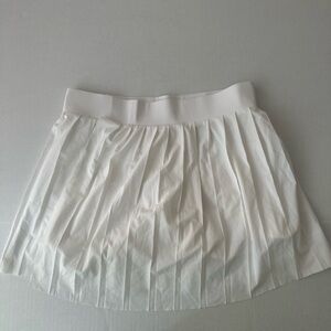 Varley White Skater Mini Skirt